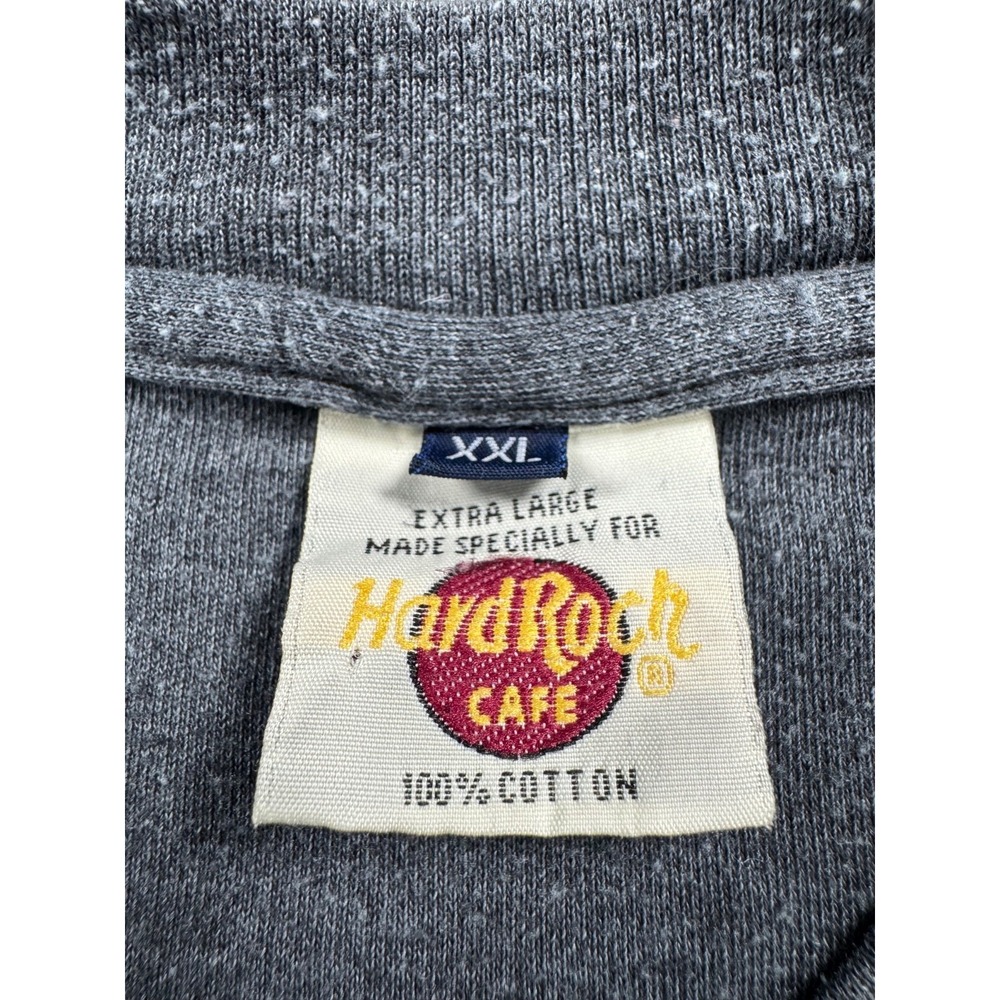VTG Hard Rock Cafe Beijing T Shirt Mens Gray China Globe 90s - Picture 5 of 8